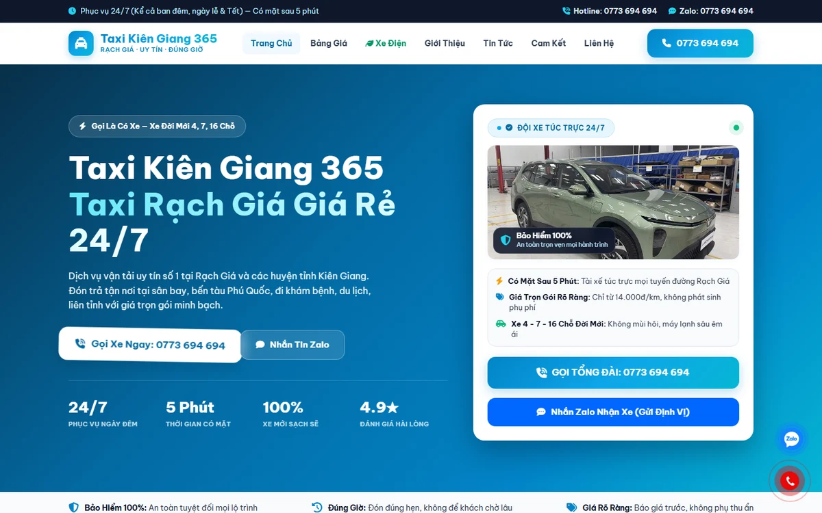 Xem trước Taxi Kiên Giang 365