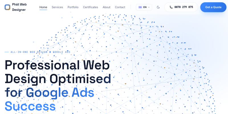 Bản xem trước website Website Cá Nhân Nguyễn Phát