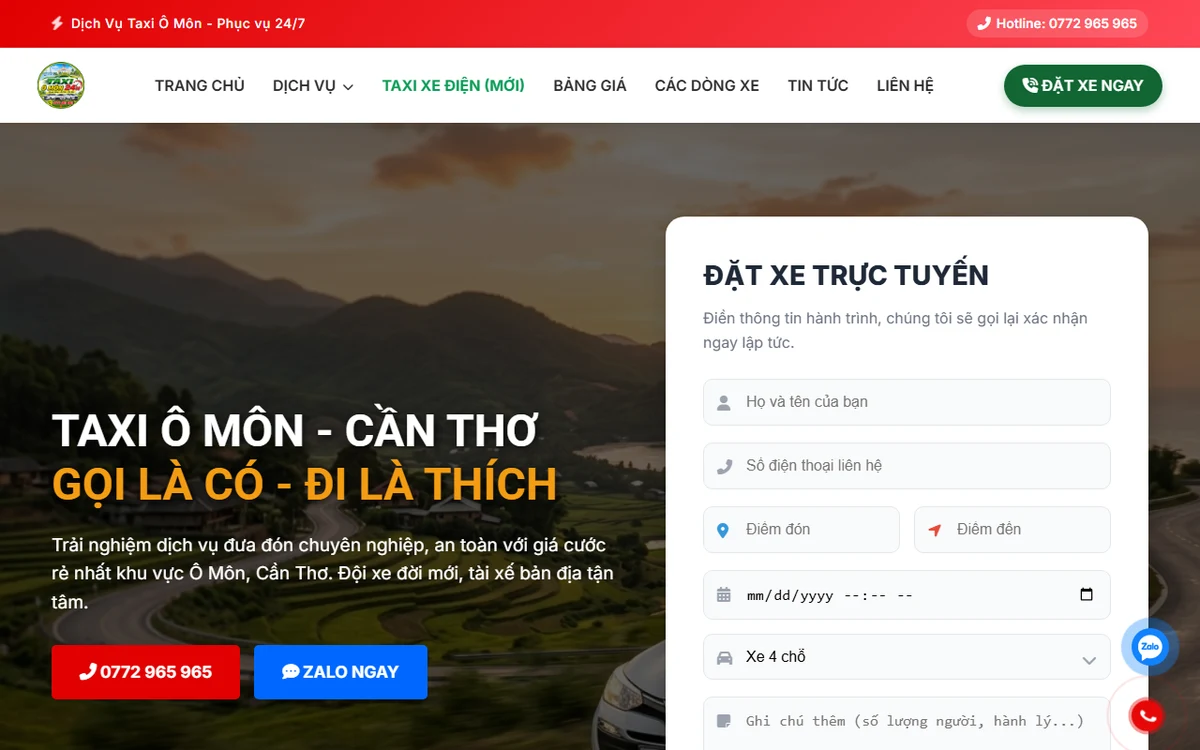 Xem trước Taxi Ô Môn