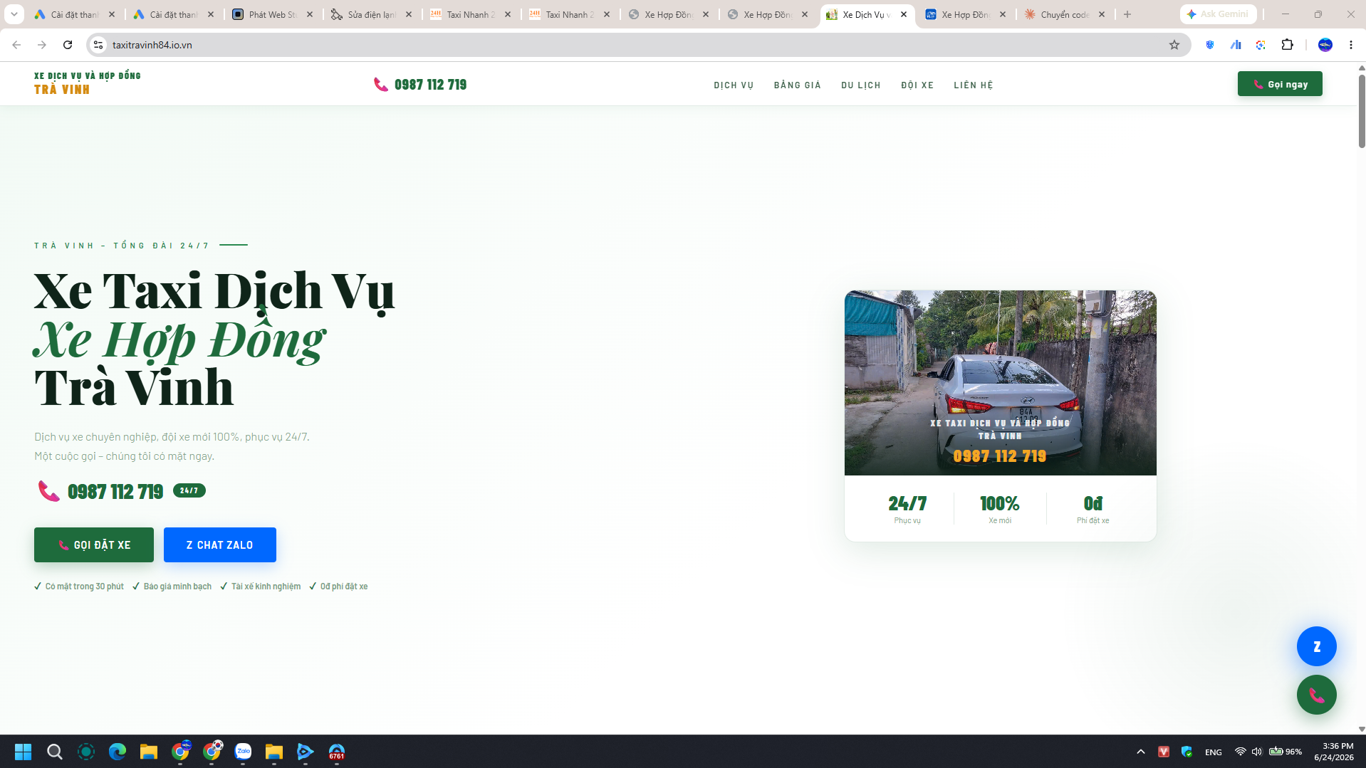 Tra Vinh Taxi 84