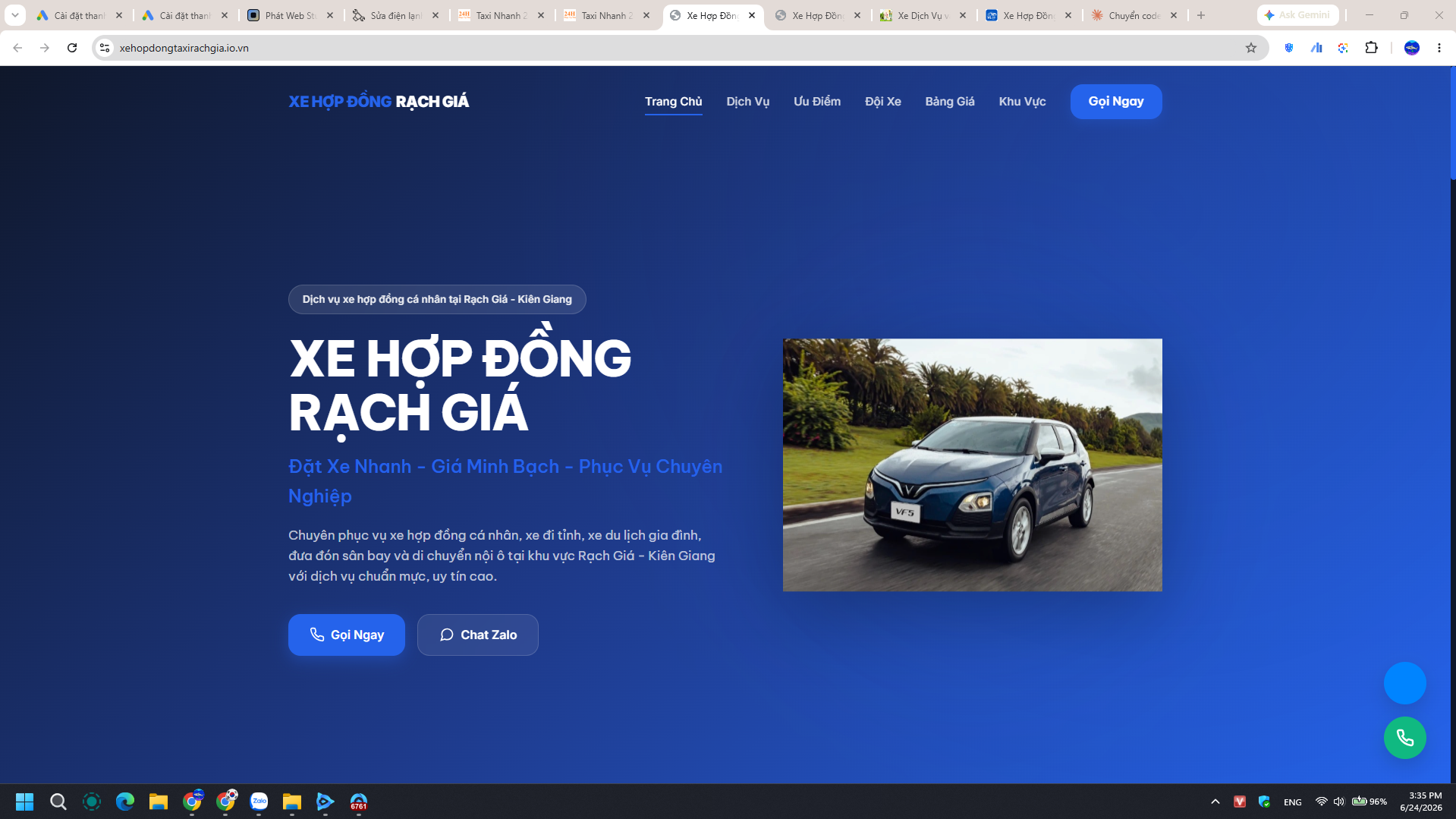 Rach Gia Contract Taxi