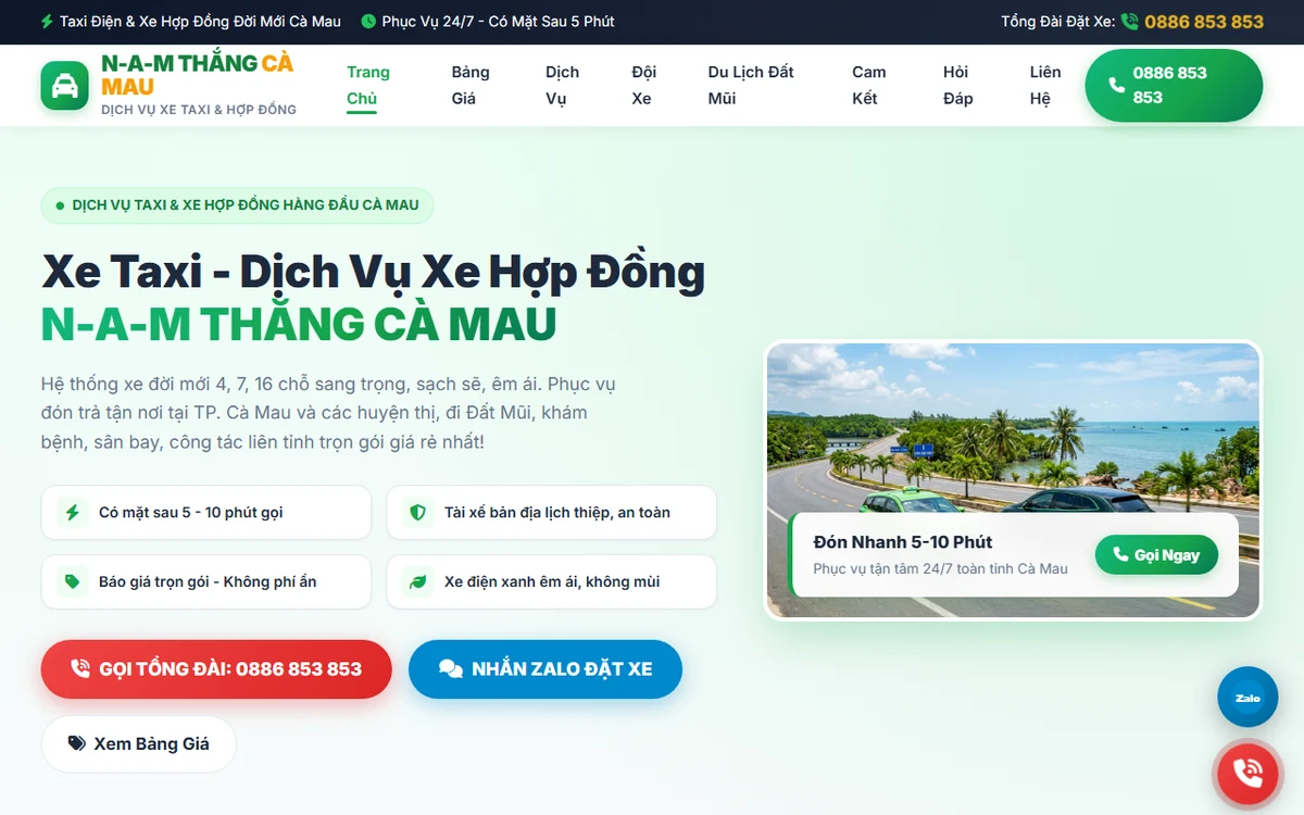 Bản xem trước dự án Xe Năm Thắng Cà Mau